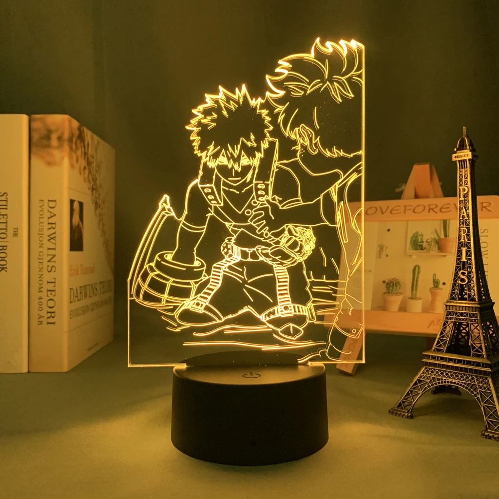 СВЕТОДИОДНЫЙ ночник в стиле аниме «Моя геройская Академия», Deku x Bakugo, украшение для спальни, светильник льник, подарок на день рождения, 3d Све...
СВЕТОДИОДНЫЙ ночник в стиле аниме «Моя геройская Академия», Deku x Bakugo, украшение для спальни, светильник льник, подарок на день рождения, 3d Све...
