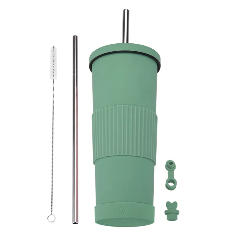 830ml High Capacity Coffee BOBA Straw Mug with Non-slip Cover Double Layer Stainless Steel Vacuum Insulated Cup Keep Cold
830ml High Capacity Coffee BOBA Straw Mug with Non-slip Cover Double Layer Stainless Steel Vacuum Insulated Cup Keep Cold