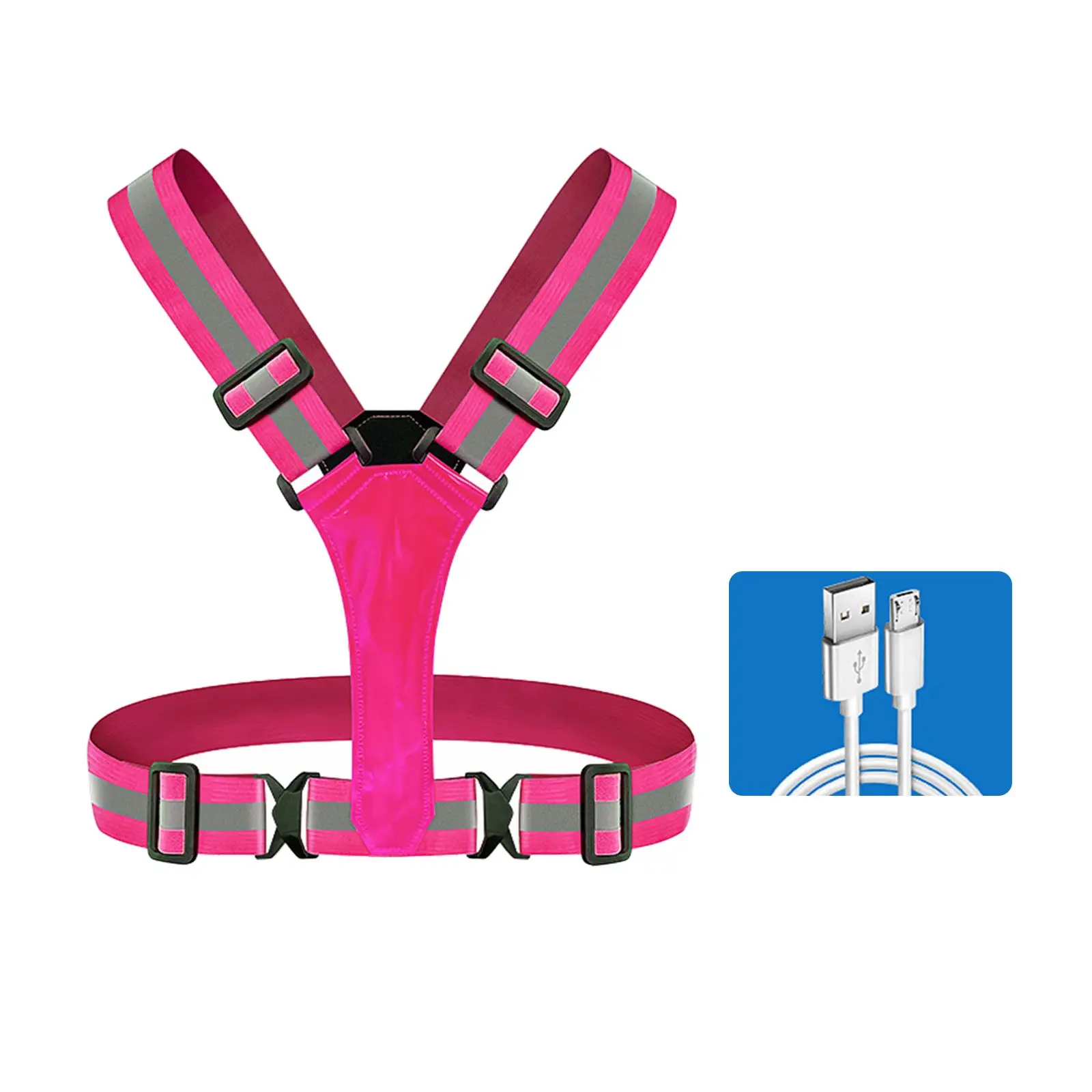Running Cycling Reflective Strap Led Vest Light Fiber Safety Jacket Belt Adjustable Reflector Band For Running Riding Walking
Running Cycling Reflective Strap Led Vest Light Fiber Safety Jacket Belt Adjustable Reflector Band For Running Riding Walking