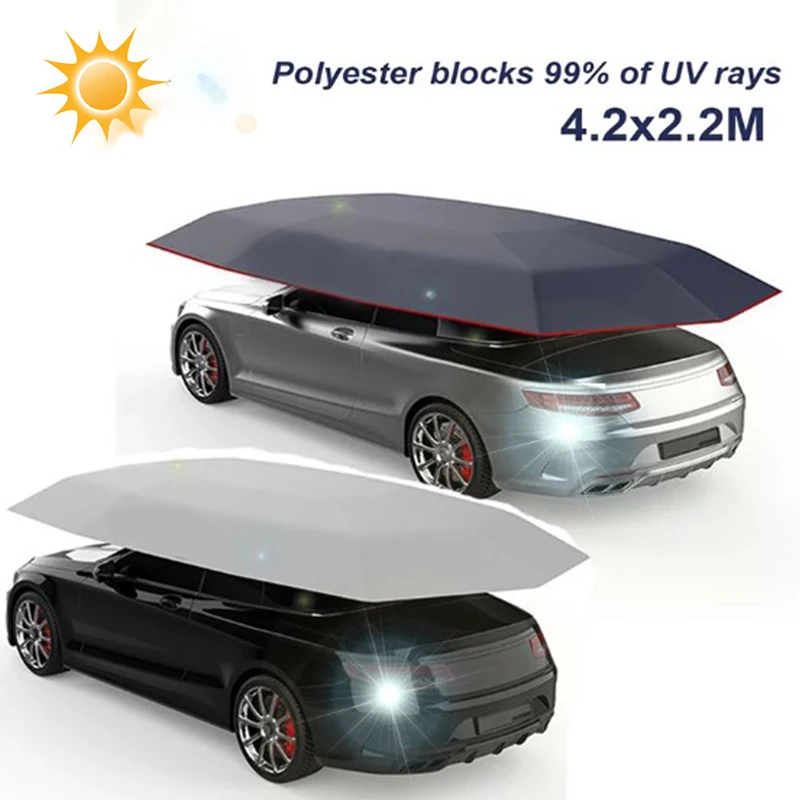 Summer Car Cover Sun Shade Cover Car Protection Umbrella Oxford Cloth UV Resistant Foldable Car Tent Roof Anti-UV Protect Tools
Summer Car Cover Sun Shade Cover Car Protection Umbrella Oxford Cloth UV Resistant Foldable Car Tent Roof Anti-UV Protect Tools
