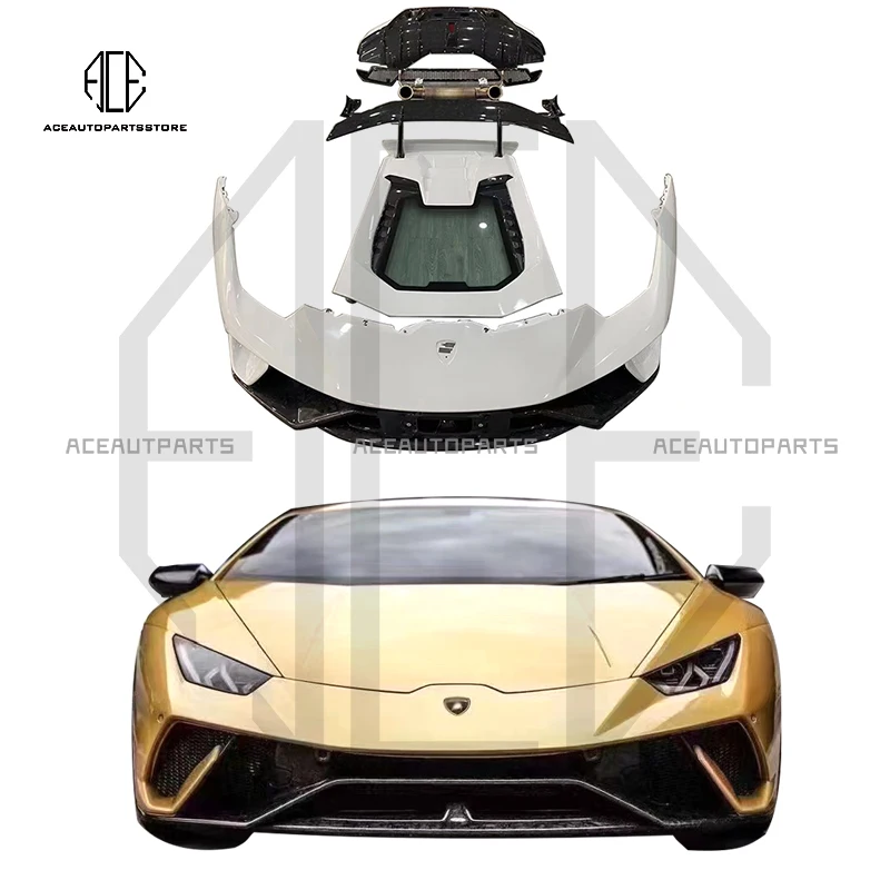 Для Lamborghini Huracan LP580 LP610 до LP640 Track Edition Стильный комплект кузова Передний бампер