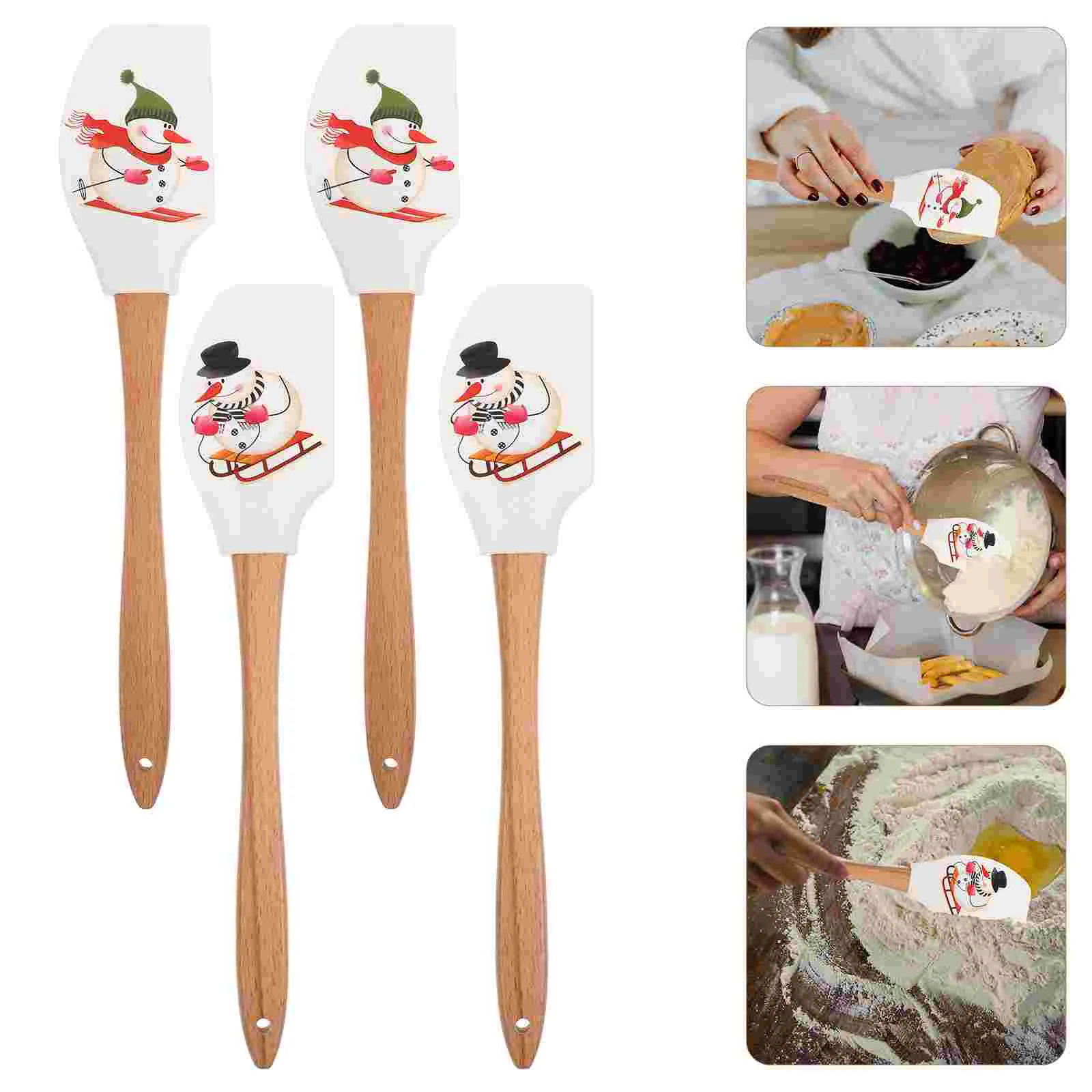 Spatula Spreader Christmas Spatulas Silicone Baking Kitchen Cake Scraper Cheese Butterpancake Sandwich Holiday Snowman
Spatula Spreader Christmas Spatulas Silicone Baking Kitchen Cake Scraper Cheese Butterpancake Sandwich Holiday Snowman