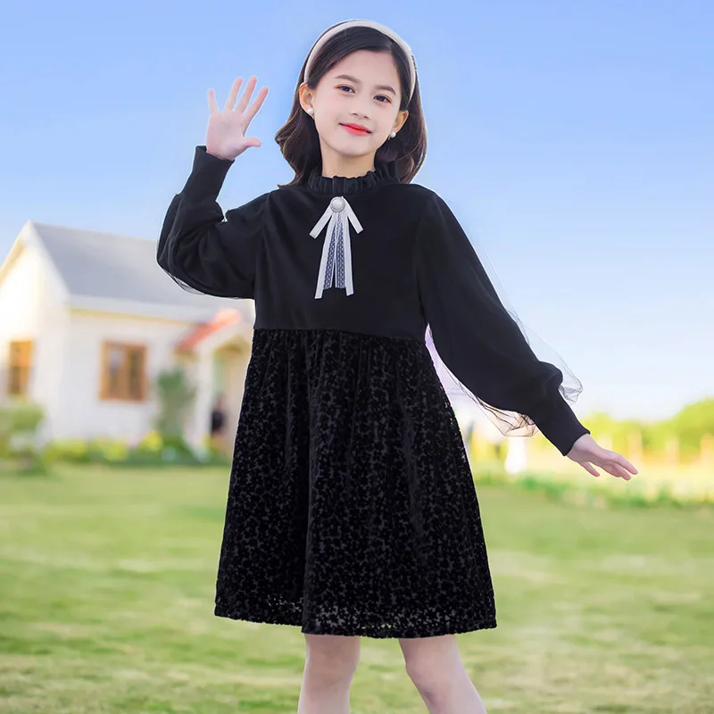 Kids Dress for Girls Spring Autumn Clothes Child Long-Sleeved Princess Dresses Baby Girls Black Mesh Patchwork Party Dress
Kids Dress for Girls Spring Autumn Clothes Child Long-Sleeved Princess Dresses Baby Girls Black Mesh Patchwork Party Dress