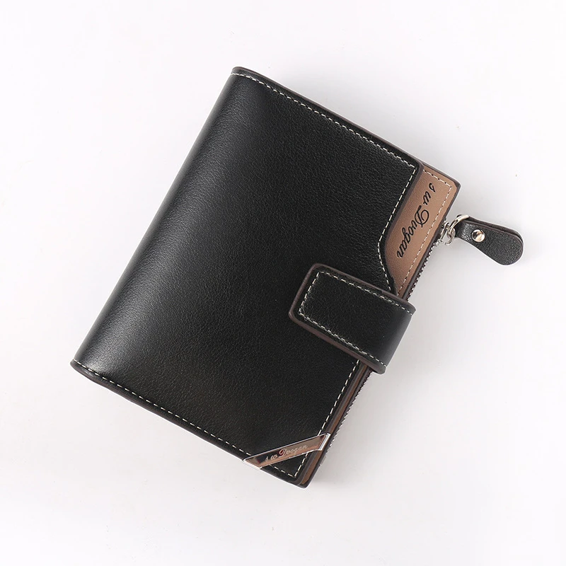 1pc Korean Casual men's Wallet Short Vertical Locomotive British Casual multi-function Card Bag Zipper Buckle Triangle Folding
1pc Korean Casual men's Wallet Short Vertical Locomotive British Casual multi-function Card Bag Zipper Buckle Triangle Folding