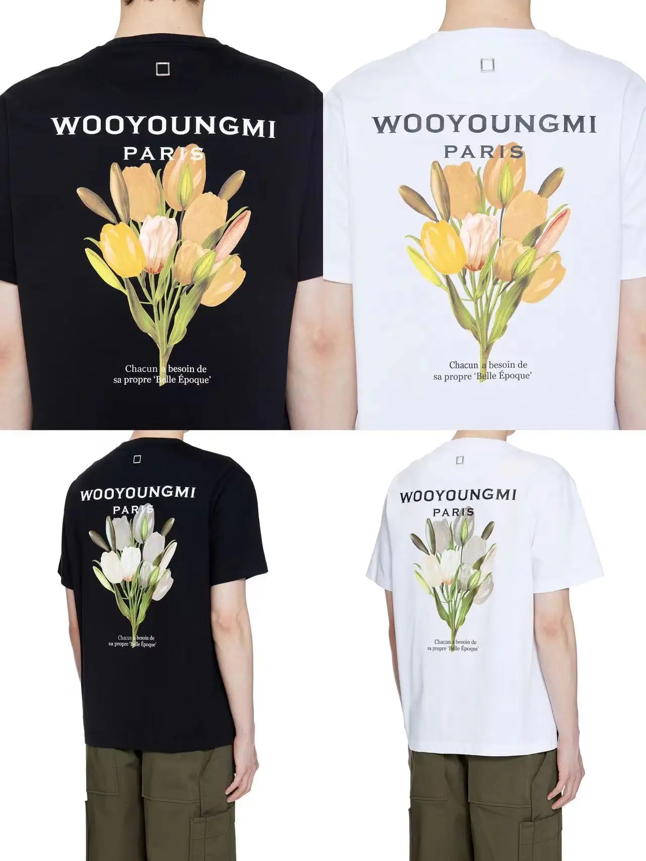 Wooyoungmi 우영미 Top Tee Men Flower Tulips Printing Color Change Sunshine T Shirts Cotton High Street Loose Shirts Streetwear
Wooyoungmi 우영미 Top Tee Men Flower Tulips Printing Color Change Sunshine T Shirts Cotton High Street Loose Shirts Streetwear