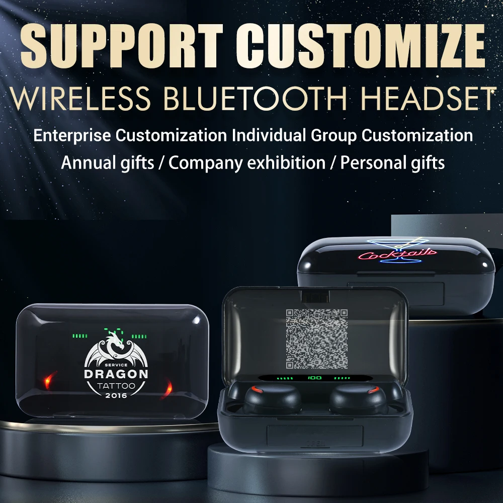 Bluetooth-наушники TWS с микрофоном и зарядным футляром на 2200 мА · ч 
Bluetooth-наушники TWS с микрофоном и зарядным футляром на 2200 мА · ч