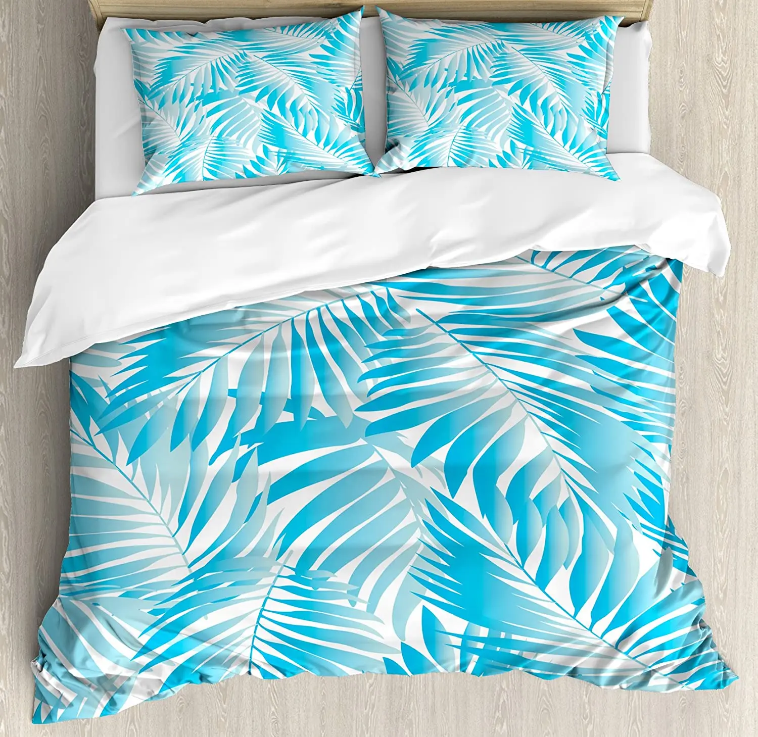 Leaves Bedding Set For Bedroom Bed Home Miami Style Tropical Aquatic Palm Leaves with Exo Duvet Cover Quilt Cover And Pillowcase
Leaves Bedding Set For Bedroom Bed Home Miami Style Tropical Aquatic Palm Leaves with Exo Duvet Cover Quilt Cover And Pillowcase