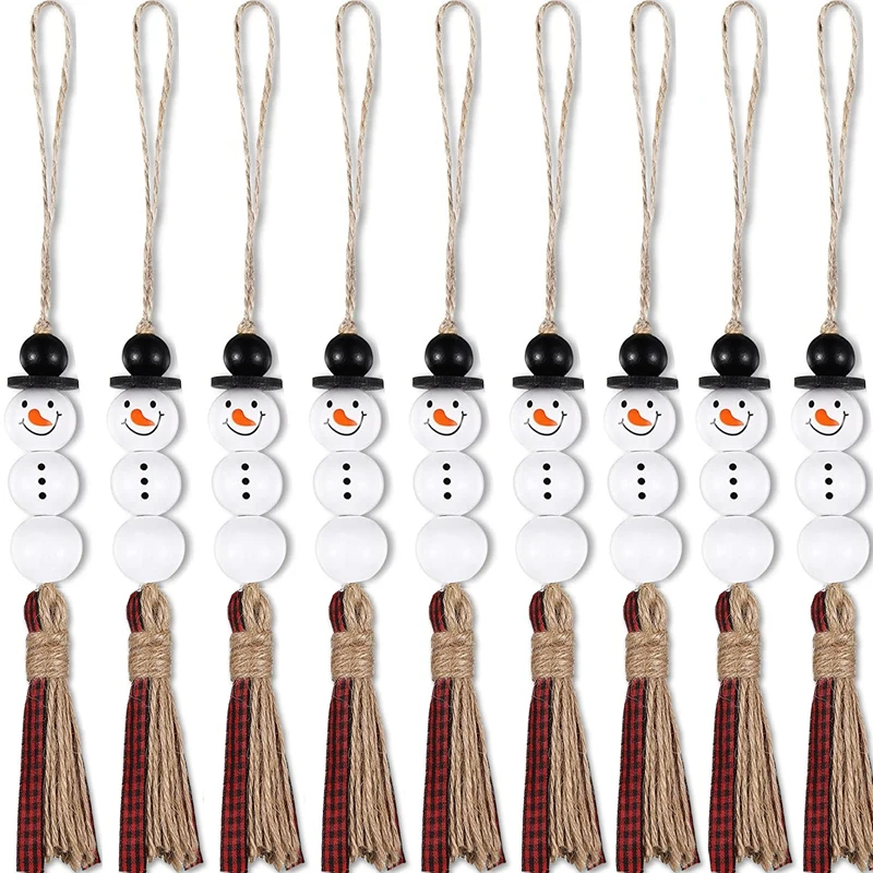 9Pcs Snowman Bead Garland Christmas Tree Ornaments Xmas Wooden Farmhouse Bead Hanging Bead Tassel
9Pcs Snowman Bead Garland Christmas Tree Ornaments Xmas Wooden Farmhouse Bead Hanging Bead Tassel