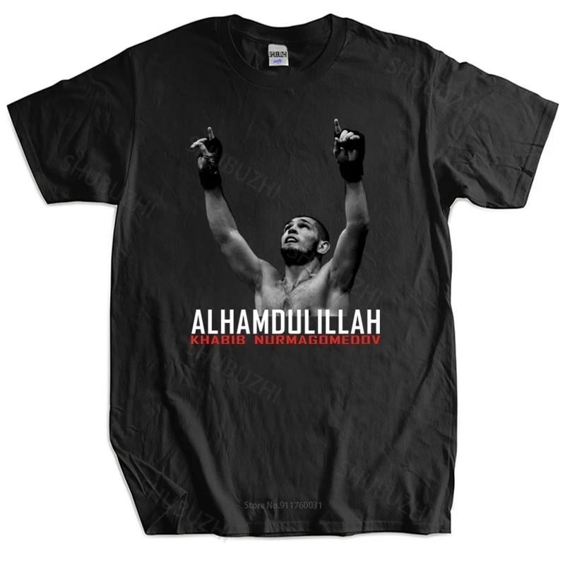 Mens T-shirt Euro size TOPS Khabib Nurmagomedov Alhamdulillah T-Shirt Fighter unisex tee-shirt women top tees
Mens T-shirt Euro size TOPS Khabib Nurmagomedov Alhamdulillah T-Shirt Fighter unisex tee-shirt women top tees