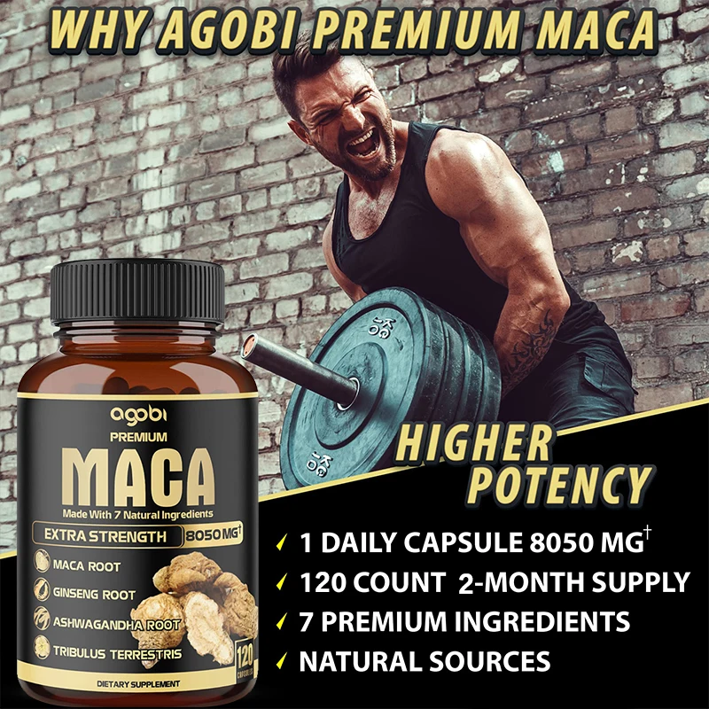 Premium Maca Root Capsules with Ashwagandha, Ginseng, Tribulus and More - Natural Energy, Strength, Performance and Mood Support
Premium Maca Root Capsules with Ashwagandha, Ginseng, Tribulus and More - Natural Energy, Strength, Performance and Mood Support