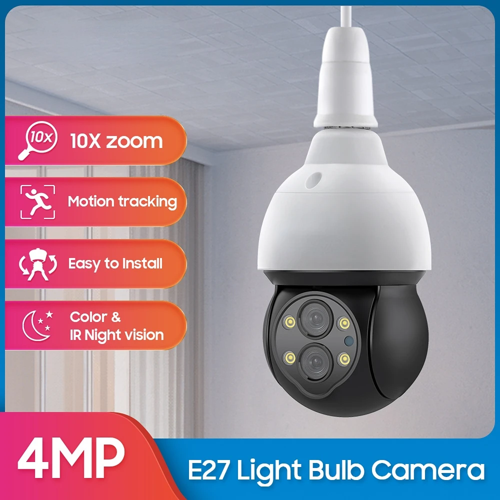 4MP Wireless WIFI IP Camera 10X Zoom PTZ Speed Dome Bulb Camera Motion Tracking Home Security Surveillance CCTV Camera
4MP Wireless WIFI IP Camera 10X Zoom PTZ Speed Dome Bulb Camera Motion Tracking Home Security Surveillance CCTV Camera