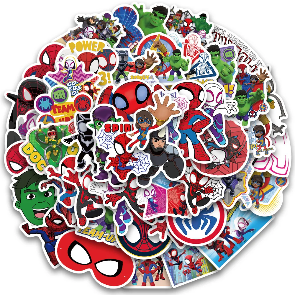 10/50PCS Disney Spider Man and His Friends Sticker Skateboard Classic Cute Cartoon Laptop Luggage Graffiti Art Kids Toy Gifts
10/50PCS Disney Spider Man and His Friends Sticker Skateboard Classic Cute Cartoon Laptop Luggage Graffiti Art Kids Toy Gifts