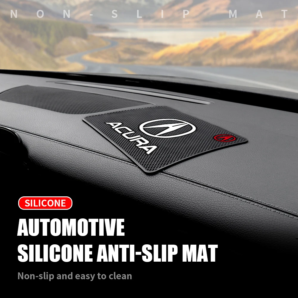 

Car Dashboard Sticky Anti-Slip Silicone Mat Phone Non-Slip Pad for Acura Integra RDX NSX CDX ZDX MDX ILX TL RL TSX TLX RSX RLX