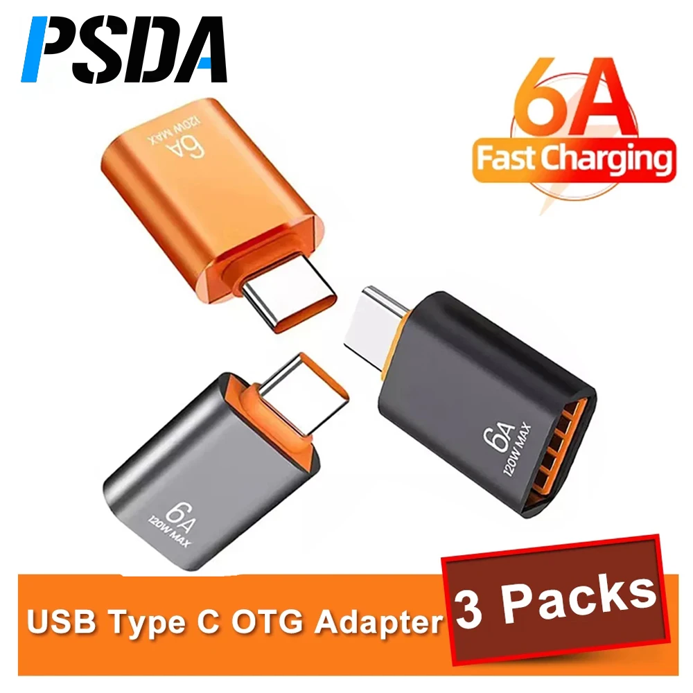 PSDA 3D UV USB C 3.0 Type-C OTG Adapter Type C to USB Male Converter Fast Charging Data Transfer Adapter For Laptop Samsung
PSDA 3D UV USB C 3.0 Type-C OTG Adapter Type C to USB Male Converter Fast Charging Data Transfer Adapter For Laptop Samsung