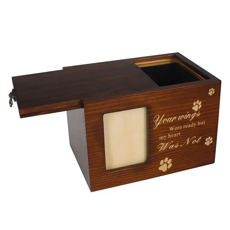 Wooden Urn Box For Pet Ashes U-lock Hand-Carved Storage Box Pet Urn Memory Box With Photo Frame Memorial Keepsake Urns Cremation
Wooden Urn Box For Pet Ashes U-lock Hand-Carved Storage Box Pet Urn Memory Box With Photo Frame Memorial Keepsake Urns Cremation