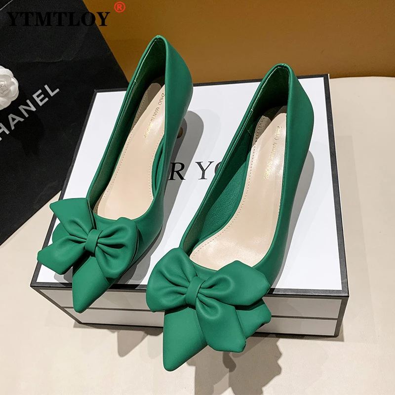 Туфли-лодочки женские на высоком каблуке, мягкая кожа, с бантом, Нескользящие, модная классическая обувь для офивечерние, осень
Туфли-лодочки женские на высоком каблуке, мягкая кожа, с бантом, Нескользящие, модная классическая обувь для офивечерние, осень