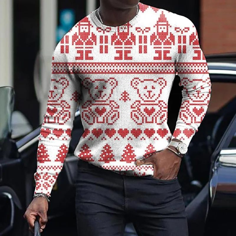 Autumn New Christmas 3D Bear Love Print Graphic t shirts Street Round Neck Long Sleeve Unisex T-shirts Men's Clothes y2k tops
Autumn New Christmas 3D Bear Love Print Graphic t shirts Street Round Neck Long Sleeve Unisex T-shirts Men's Clothes y2k tops