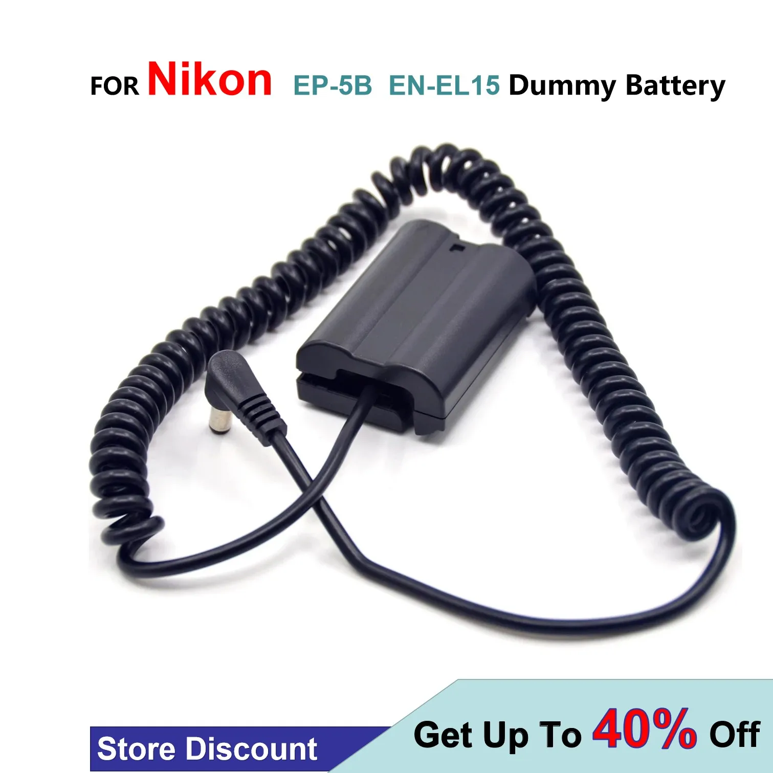 EN-EL15 ENEL15 Dummy Battery EP-5B Spring Cable For Nikon Z6 Z7 1 V1 D7500 D7200 D7100 D7000 D850 D810 D810A D800 D800E D750 D
EN-EL15 ENEL15 Dummy Battery EP-5B Spring Cable For Nikon Z6 Z7 1 V1 D7500 D7200 D7100 D7000 D850 D810 D810A D800 D800E D750 D