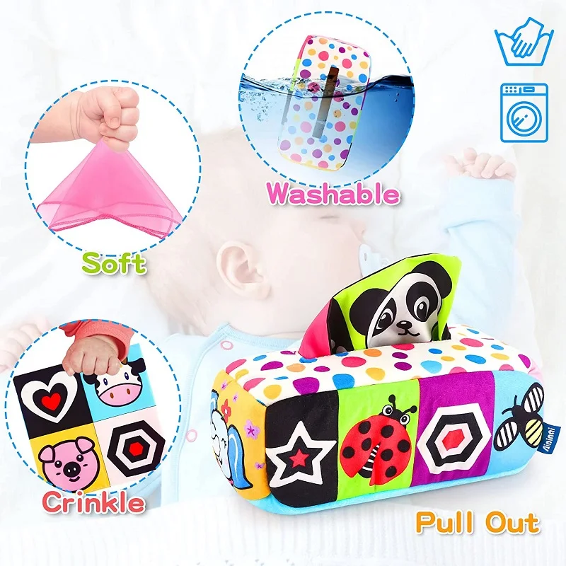 Baby Pull Along Tissue Box Montessori Learning Educational Toy Soft Sensory For Toddler Finger Exercise Pumping Silk Scarf 0-12M
Baby Pull Along Tissue Box Montessori Learning Educational Toy Soft Sensory For Toddler Finger Exercise Pumping Silk Scarf 0-12M