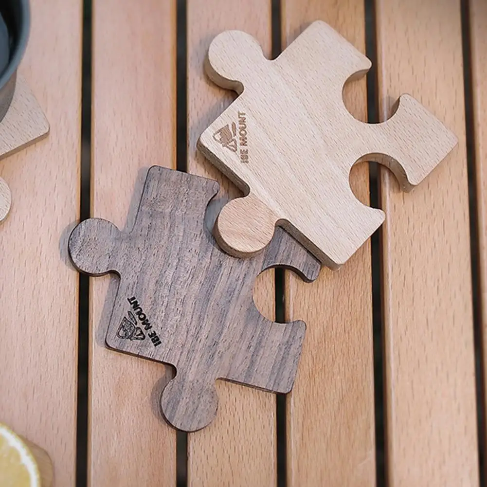 Drink Coaster Mini Portable Heavy Duty Anti-scald Heat Insulation Walnut/Beech Jigsaw Puzzle Coffee Cup Placemat
Drink Coaster Mini Portable Heavy Duty Anti-scald Heat Insulation Walnut/Beech Jigsaw Puzzle Coffee Cup Placemat