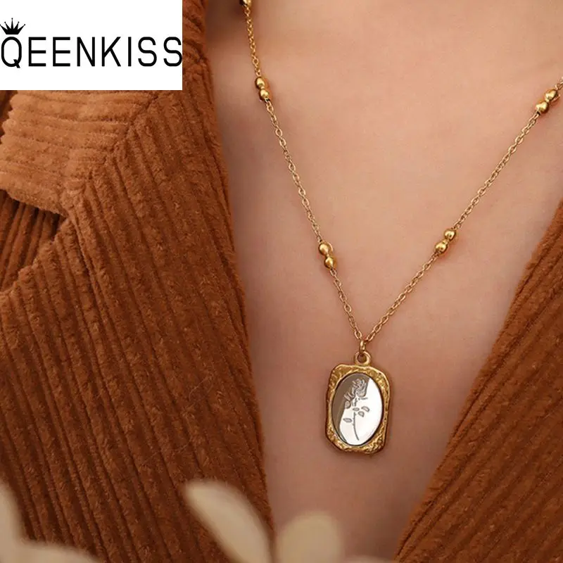 QEENKISS NC8165 Fine Jewelry Wholesale Fashion WomanGirl Party Birthday Wedding Gift RoseFlower Titanium StainlessSteel Necklace
QEENKISS NC8165 Fine Jewelry Wholesale Fashion WomanGirl Party Birthday Wedding Gift RoseFlower Titanium StainlessSteel Necklace