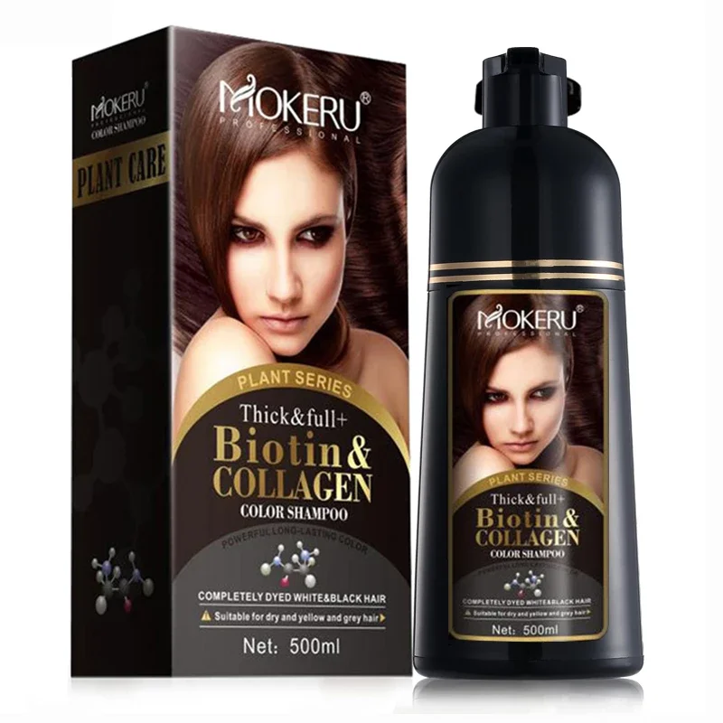 Mokeru 500ML Long Lasting Natural Permanent Organic Color Dying Biotin Collagen Hair Dye Shampoo Wash Dye Maintain 3 In 1
Mokeru 500ML Long Lasting Natural Permanent Organic Color Dying Biotin Collagen Hair Dye Shampoo Wash Dye Maintain 3 In 1