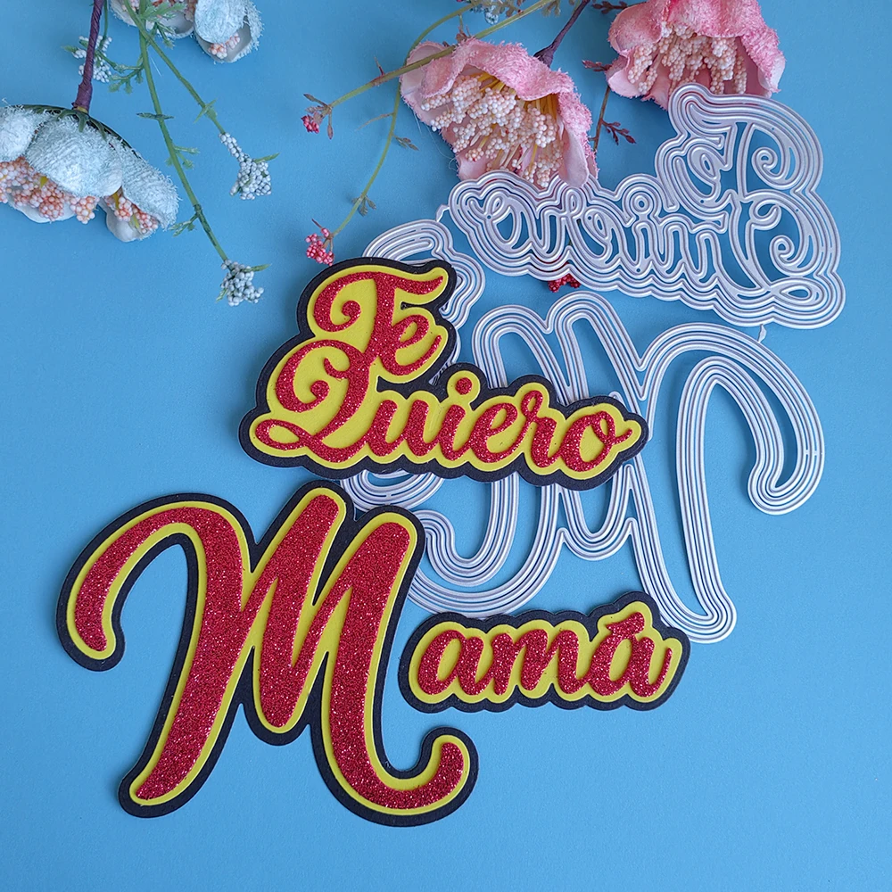EXQUISITE SPANISH TE LUIEEO MAMA cutting dies DIY scrapbook, embossed card, photo album decoration, handmade crafts
EXQUISITE SPANISH TE LUIEEO MAMA cutting dies DIY scrapbook, embossed card, photo album decoration, handmade crafts