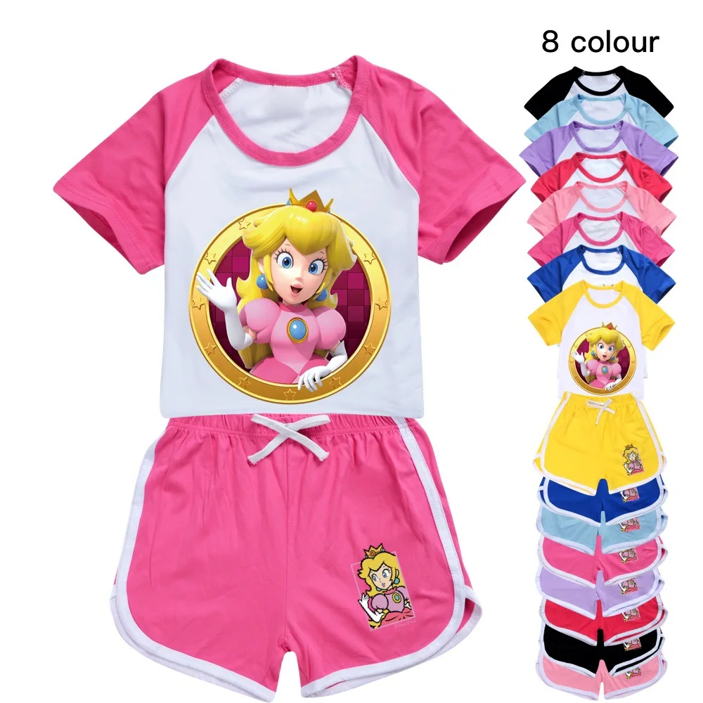 princess peach Toddler Girl Pajamas Kids Clothing Boys T-Shirt+Shorts Set Teenage Kids Sport Shirt Suit Boys Clothes 2-16y Child
princess peach Toddler Girl Pajamas Kids Clothing Boys T-Shirt+Shorts Set Teenage Kids Sport Shirt Suit Boys Clothes 2-16y Child