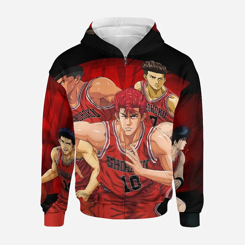 Cartoon Anime Slam Dunk 3D Print Fashion New Full Zip Hoodie Boy Girl Kids Zipper Sweatshirt Casual Harajuku Hooded Coat
Cartoon Anime Slam Dunk 3D Print Fashion New Full Zip Hoodie Boy Girl Kids Zipper Sweatshirt Casual Harajuku Hooded Coat
