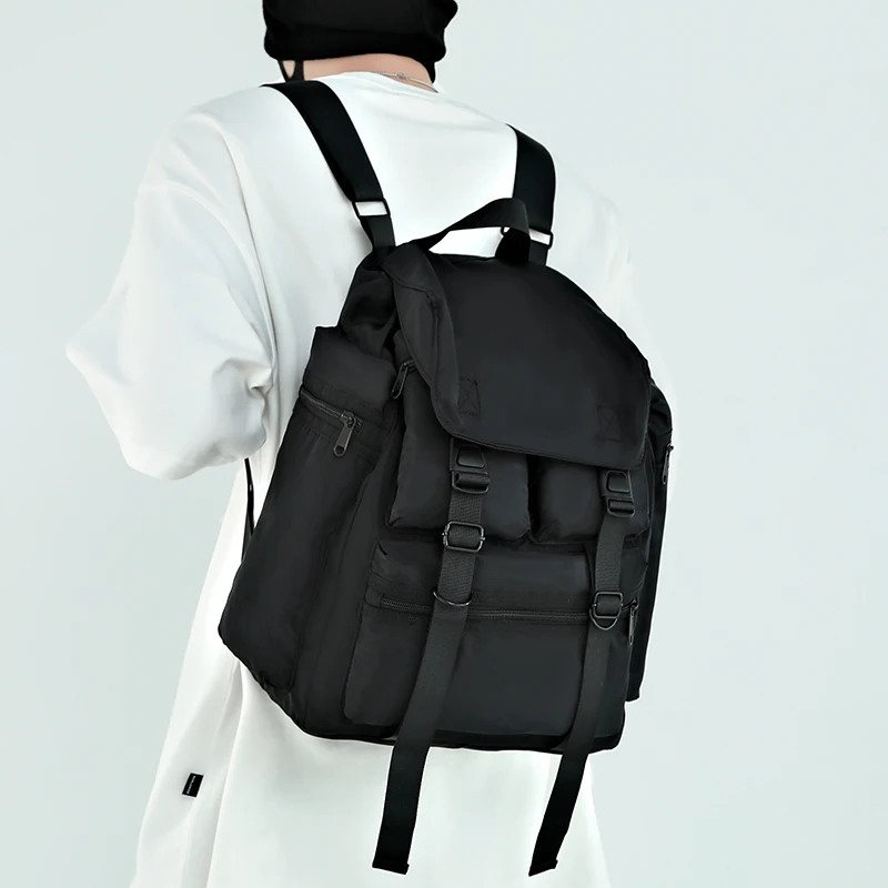 Backpack men's Trendy Cool Tooling Style Schoolbag College Students large-capacity Design Sports Backpack Ins Laptop Bag
Backpack men's Trendy Cool Tooling Style Schoolbag College Students large-capacity Design Sports Backpack Ins Laptop Bag