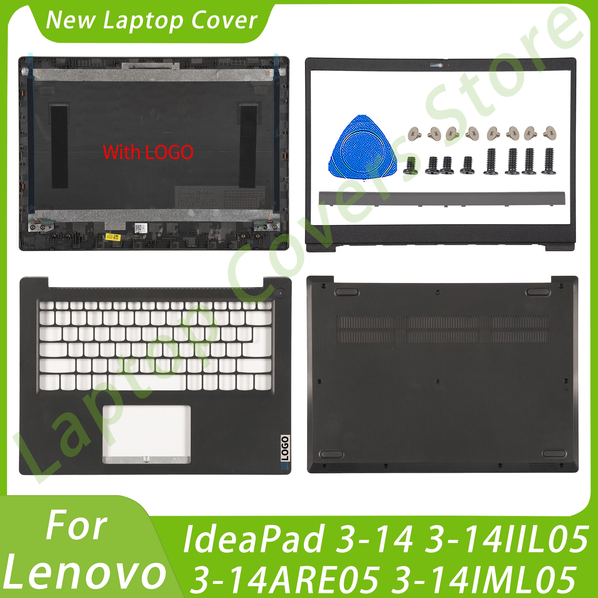 LCD Back Cover For Lenovo IdeaPad 3-14 3-14IIL05 3-14ARE05 3-14IML05 Bezel Palmrest Bottom HingeCover Laptop Part Replace GS452
LCD Back Cover For Lenovo IdeaPad 3-14 3-14IIL05 3-14ARE05 3-14IML05 Bezel Palmrest Bottom HingeCover Laptop Part Replace GS452