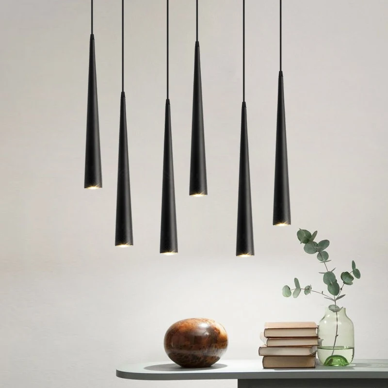 Pendant Lights Cone Long Tube Led Hanging Lamp Kitchen Lighting Fixtures 5W Anti-glare Dimmable Ceiling Spot Lighting
Pendant Lights Cone Long Tube Led Hanging Lamp Kitchen Lighting Fixtures 5W Anti-glare Dimmable Ceiling Spot Lighting