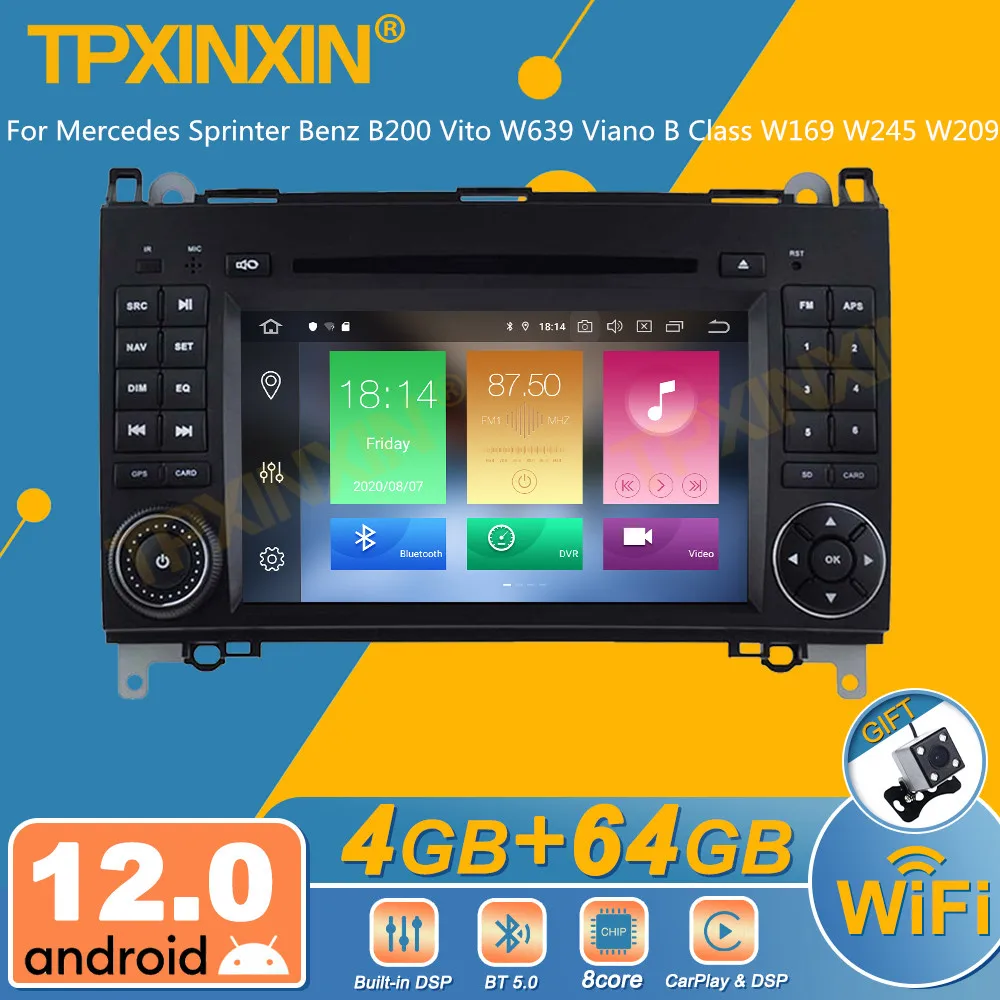 Автомагнитола 2DIN на Android 12 DSP CP для Mercedes Sprinter Benz B200 Vito W639 Viano B Class W169 W245 W209 
Автомагнитола 2DIN на Android 12 DSP CP для Mercedes Sprinter Benz B200 Vito W639 Viano B Class W169 W245 W209