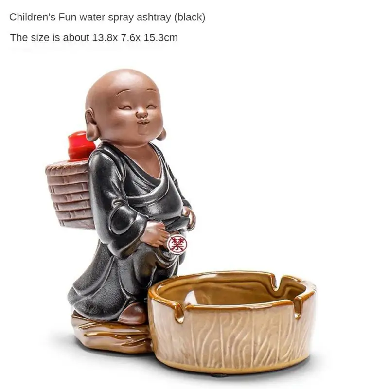 Small Monk Ashtray Creative Household Living Room Tea Table Decoration Anti-fly Ash Anti-smoke Flavor Smoke Extinction Ashtray
Small Monk Ashtray Creative Household Living Room Tea Table Decoration Anti-fly Ash Anti-smoke Flavor Smoke Extinction Ashtray