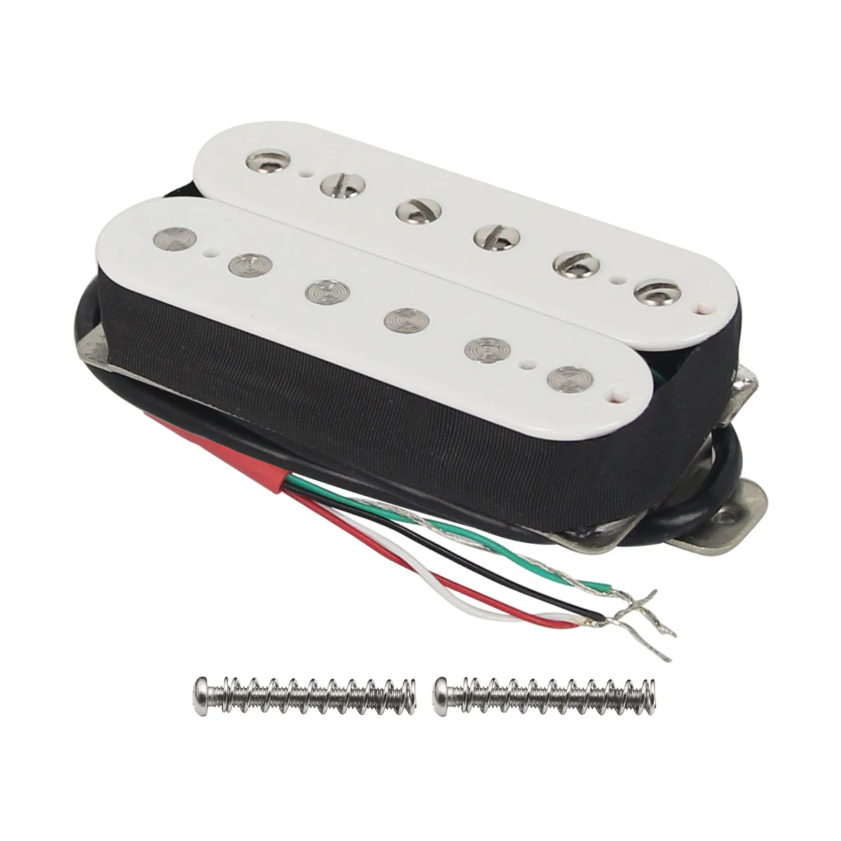 

FLEOR Ceramic Passive Pickup Electric Guitar Humbucker Neck Pickup Double Coil White Guitar Parts 4-Wires