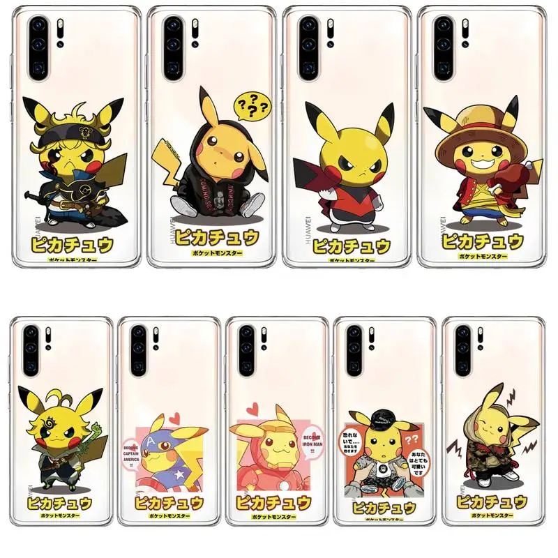 BANDAI Anime Pikachu Phone Case For Huawei P30 P20 Pro P40 Y5 Y6 Y7 2019 Mate 20 Lite P Smart Z Transparent Funda Shell Cover
BANDAI Anime Pikachu Phone Case For Huawei P30 P20 Pro P40 Y5 Y6 Y7 2019 Mate 20 Lite P Smart Z Transparent Funda Shell Cover