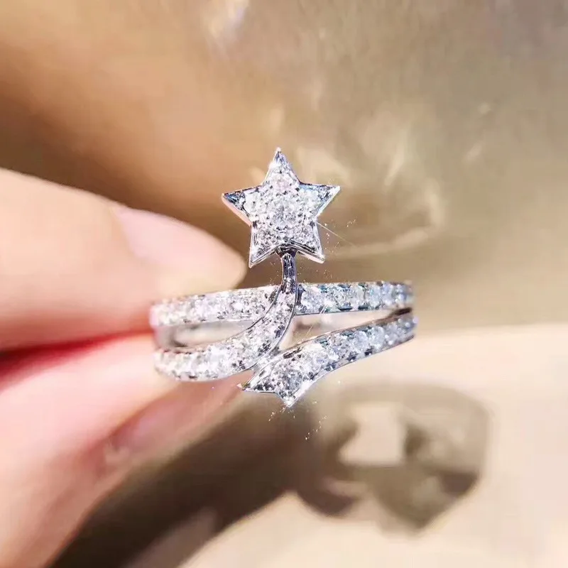 Fashion Cubic Zircon Start Moon Adjustable Ring Luxury Engagement Wedding Rings Rings for Women Wholesale Jewelry
Fashion Cubic Zircon Start Moon Adjustable Ring Luxury Engagement Wedding Rings Rings for Women Wholesale Jewelry