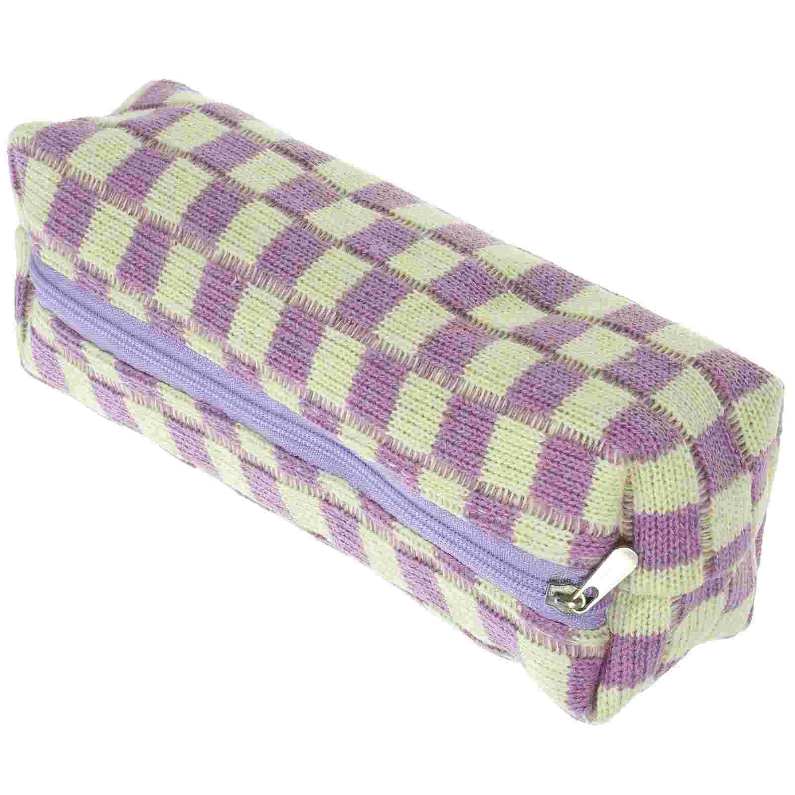 Portable Checkerboard Case Student Makeup Brushes Polyester Organizer Storage Bag
Portable Checkerboard Case Student Makeup Brushes Polyester Organizer Storage Bag
