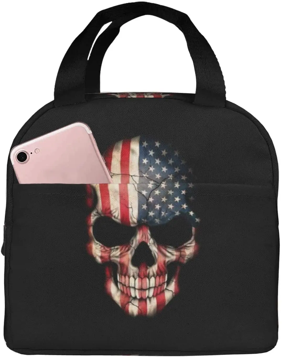 Funny Skull Lunch Bags for Womens Boys Girls Reusable Insulated Lunch Box Cooler Tote Suitable Work Picnic Office Travel Beach
Funny Skull Lunch Bags for Womens Boys Girls Reusable Insulated Lunch Box Cooler Tote Suitable Work Picnic Office Travel Beach
