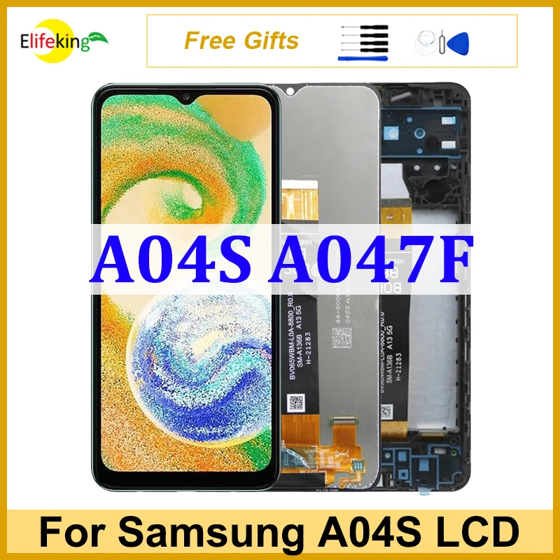 Оригинальный ЖК-дисплей 6,5 дюйма для Samsung A04S A047, сенсорный экран A047F A047F/DS, дигитайзер в сборе, Замена с рамкой для ремонта
Оригинальный ЖК-дисплей 6,5 дюйма для Samsung A04S A047, сенсорный экран A047F A047F/DS, дигитайзер в сборе, Замена с рамкой для ремонта