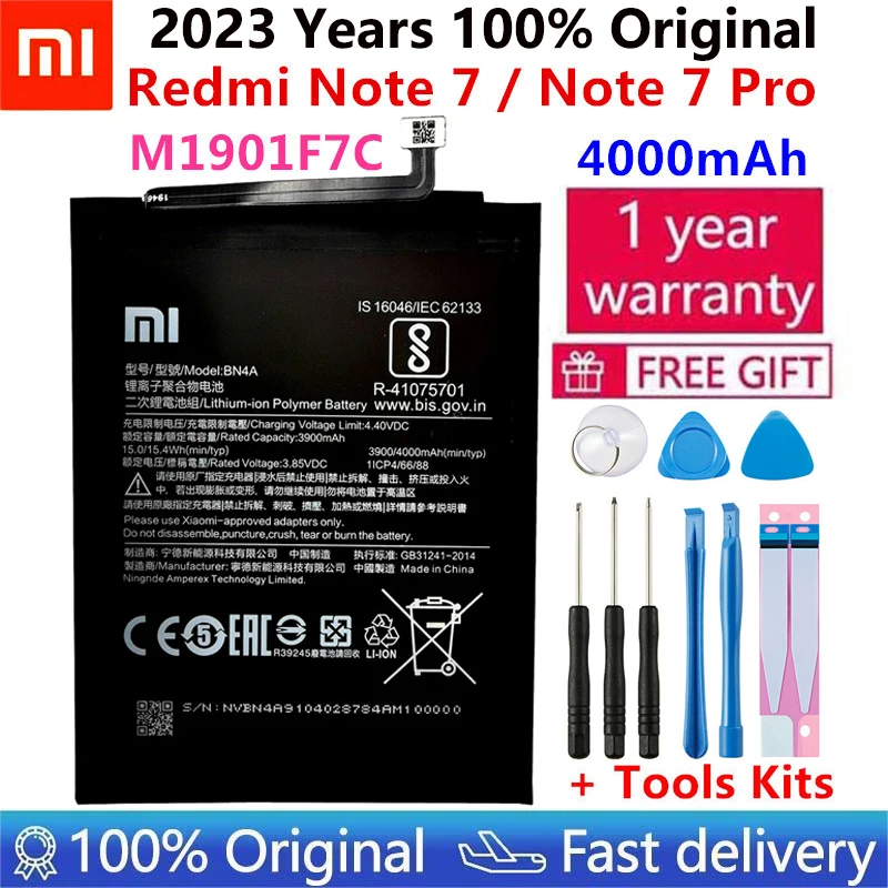 100% оригинальный сменный аккумулятор для Xiaomi Redmi Note7 Note 7 Pro Note7Pro M1901F7C BN4A оригинальные батареи для телефона 4000 мАч
100% оригинальный сменный аккумулятор для Xiaomi Redmi Note7 Note 7 Pro Note7Pro M1901F7C BN4A оригинальные батареи для телефона 4000 мАч