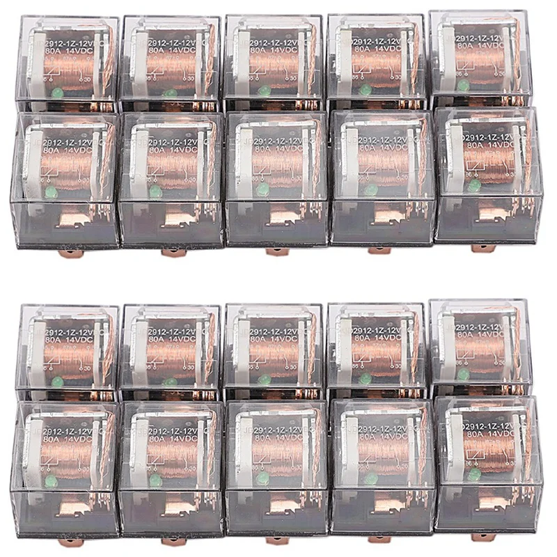 20Pcs Waterproof Automotive Relay 12V 80A 5Pin Car Control Device Car Relays High Capacity Switching Car Accessories
20Pcs Waterproof Automotive Relay 12V 80A 5Pin Car Control Device Car Relays High Capacity Switching Car Accessories