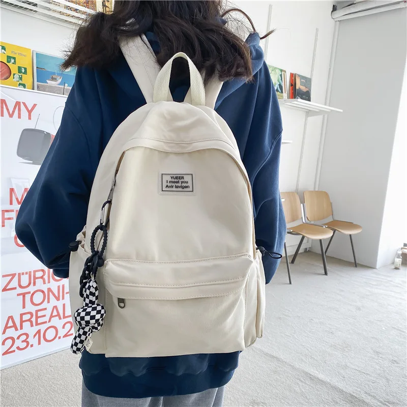 New 2021 winter backpack female Harajuku style large-capacity solid color college style trend letter label backpack
New 2021 winter backpack female Harajuku style large-capacity solid color college style trend letter label backpack