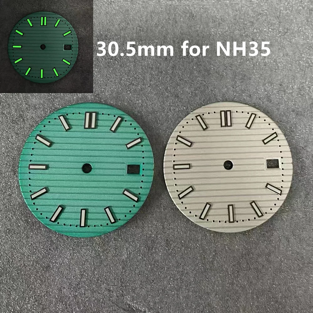 Циферблат часов 30,5 мм + зеленые стрелки светящиеся для NH35 NH36 аксессуары для модернизации движения без логотипа
Циферблат часов 30,5 мм + зеленые стрелки светящиеся для NH35 NH36 аксессуары для модернизации движения без логотипа