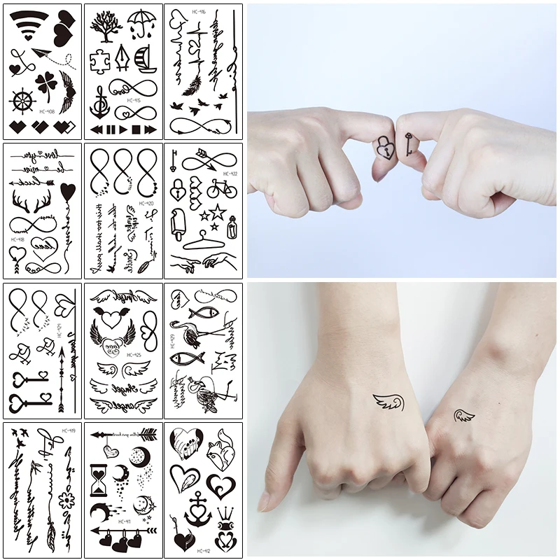 Small Tattoos Hand Black Fake Tatto Sticker Moon Flower Fake Tattoo for Women Cute Arm Foot Tattoo Temporary Waterproof
Small Tattoos Hand Black Fake Tatto Sticker Moon Flower Fake Tattoo for Women Cute Arm Foot Tattoo Temporary Waterproof