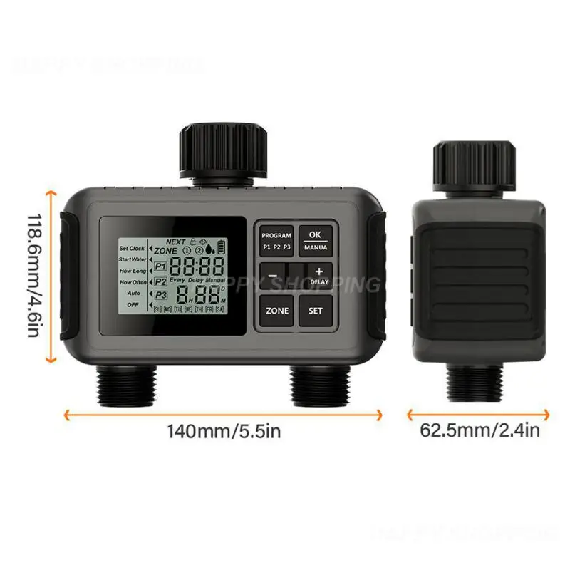 Large Screen Display Irrigation Controller Outdoor 2 Zone Programmable Garden Water Timer Automatic Irrigation System Controller
Large Screen Display Irrigation Controller Outdoor 2 Zone Programmable Garden Water Timer Automatic Irrigation System Controller