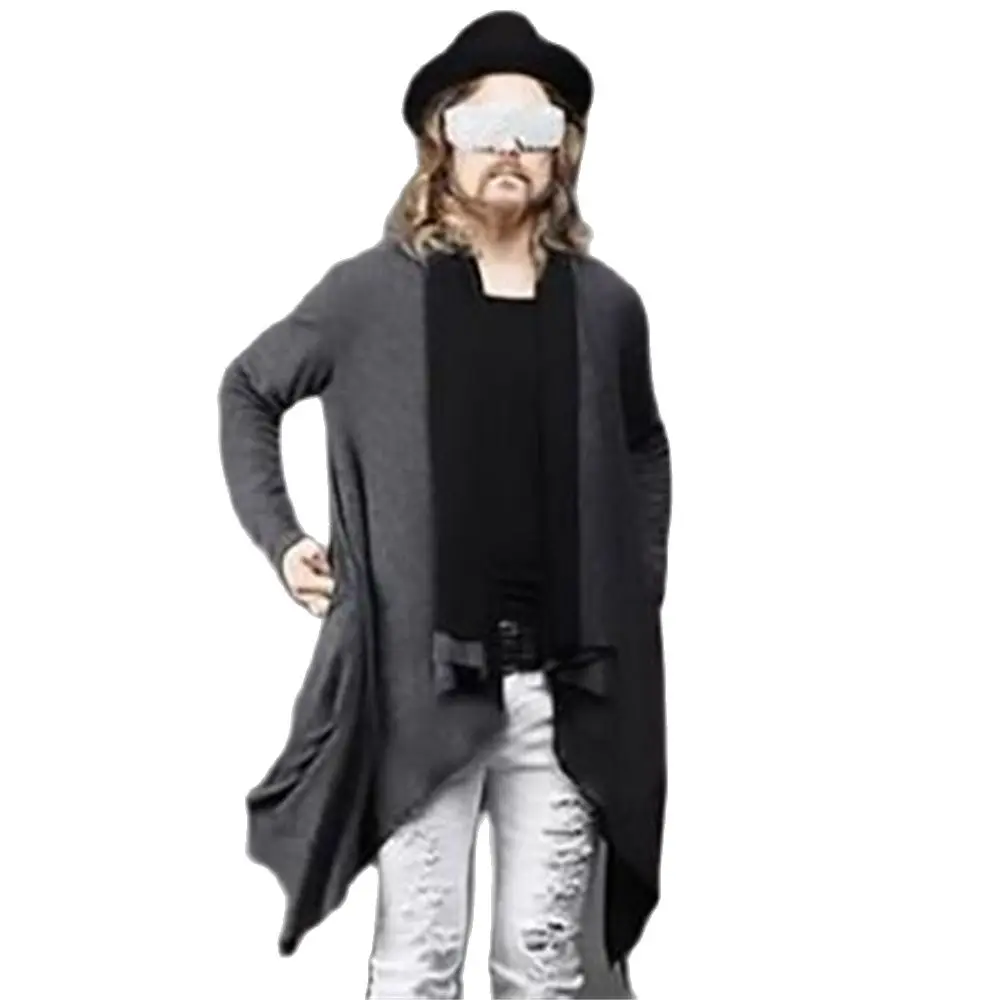 Men Irregular Cloak Coats Loose Lapel Streetwear Trench Ponchos Jacket Cloak Sweatshirt Personality Two Wear Unique Long Hoodies
Men Irregular Cloak Coats Loose Lapel Streetwear Trench Ponchos Jacket Cloak Sweatshirt Personality Two Wear Unique Long Hoodies