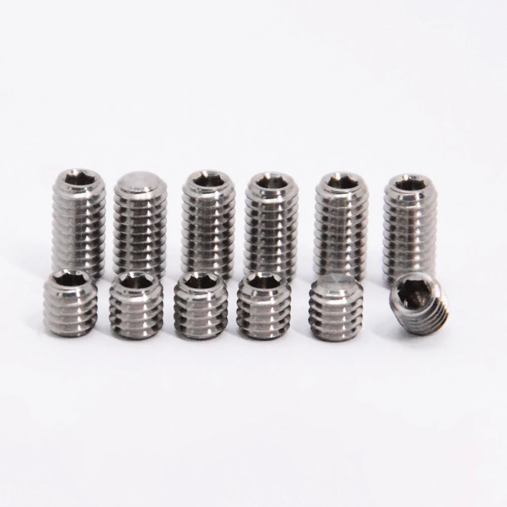 M3 x 3 4 5 6 8 10mm TC4 GR5 Titanium Alloy Cup Point Allen Socket Grub Screw For Car Model DIY
M3 x 3 4 5 6 8 10mm TC4 GR5 Titanium Alloy Cup Point Allen Socket Grub Screw For Car Model DIY