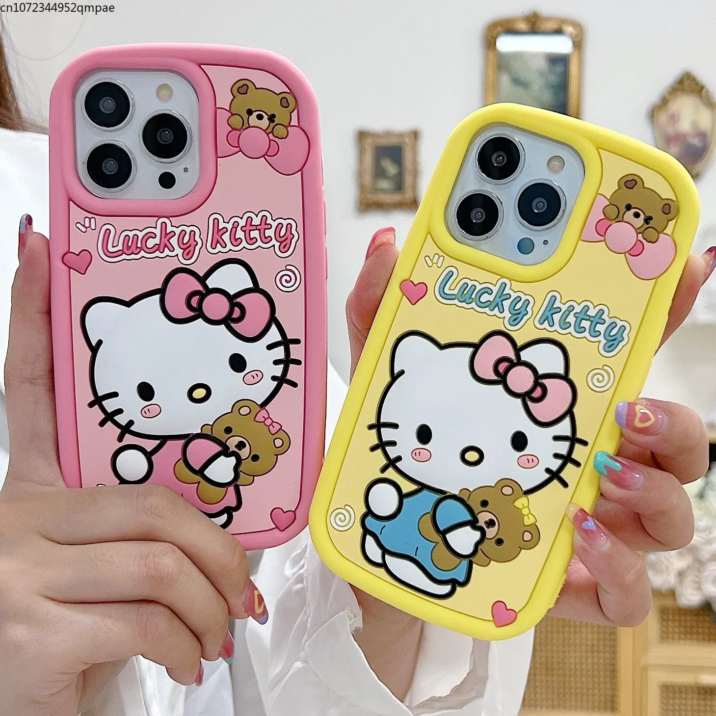 New 3D Three-dimensional Sanrio Hello Kitty Phone Case for IPhone 14 13 12 11 Pro Max 14 Pro Anti-drop Soft Silicone Back Cover
New 3D Three-dimensional Sanrio Hello Kitty Phone Case for IPhone 14 13 12 11 Pro Max 14 Pro Anti-drop Soft Silicone Back Cover
