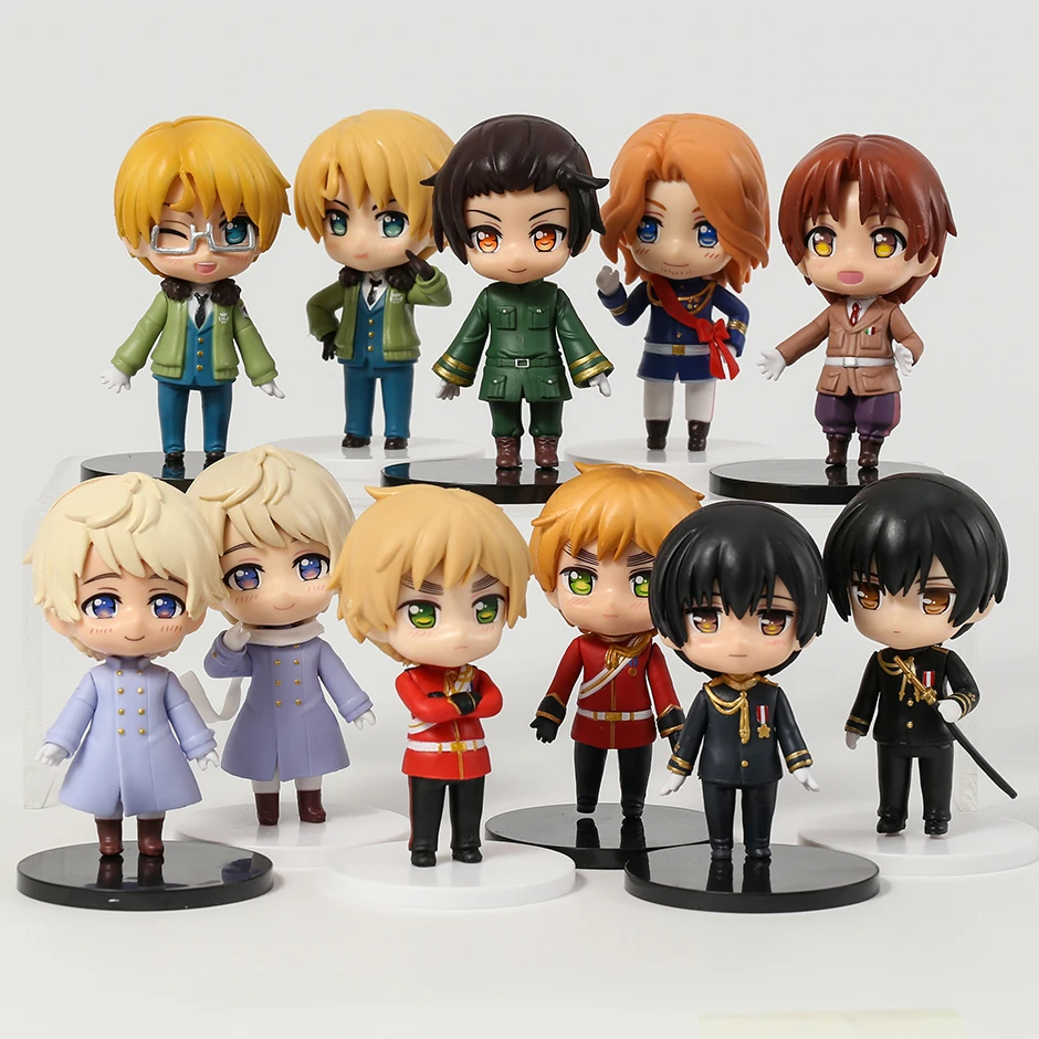 Set Anime Character Axis powers Ivan Alfred Wang Yao Arthur Feliciano Kiku Honda PVC Figures Collectible Model Dolls
Set Anime Character Axis powers Ivan Alfred Wang Yao Arthur Feliciano Kiku Honda PVC Figures Collectible Model Dolls